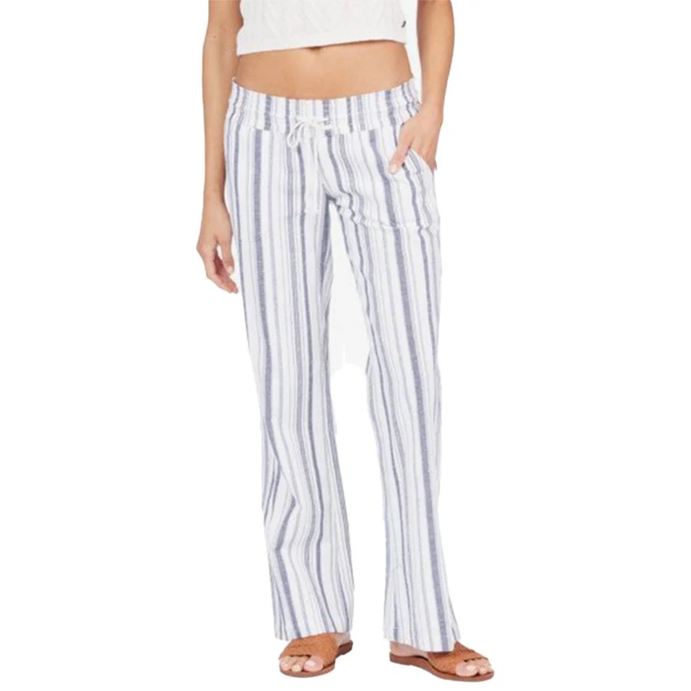 Roxy Oceanside linen striped pant